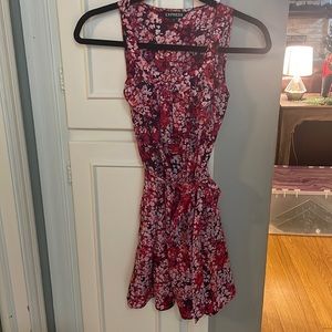 Express floral dress with belt